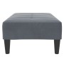 Reposapiés de terciopelo gris oscuro 77x55x31 cm de , Otomanas - Ref: Foro24-4007385, Precio: 68,72 €, Descuento: %