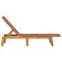 Tumbonas 2 unidades madera maciza de acacia y tela roja de , Tumbonas - Ref: Foro24-3214211, Precio: 238,12 €, Descuento: %