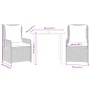 Set comedor de jardín 3 pzas cojines ratán sintético gris claro de , Conjuntos de jardín - Ref: Foro24-3262903, Precio: 302,0...