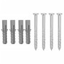Soporte de pared para bicicletas 2 uds acero galvanizado de , Bases y soportes para almacenar bicicletas - Ref: Foro24-400860...