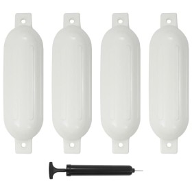 Parachoques para barco 4 unidades PVC blanco 51x14 cm de , Atracada y anclaje - Ref: Foro24-92385, Precio: 63,20 €, Descuento: %