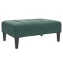 Sofá cama de 2 plazas con taburete terciopelo verde oscuro de , Sofás - Ref: Foro24-3258129, Precio: 304,57 €, Descuento: %