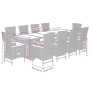 Set de comedor de jardín 11 pzas y cojines ratán sintético gris de , Conjuntos de jardín - Ref: Foro24-3277556, Precio: 1,00 ...