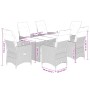 Set comedor de jardín 7 pzas con cojines ratán sintético beige de , Conjuntos de jardín - Ref: Foro24-3276808, Precio: 821,23...