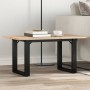 Mesa de centro marco O madera maciza pino y acero 80x50x40 cm de , Mesas de cocina y de comedor - Ref: Foro24-3282662, Precio...