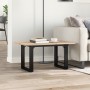 Mesa de centro marco O madera maciza pino y acero 80x50x40 cm de , Mesas de cocina y de comedor - Ref: Foro24-3282662, Precio...
