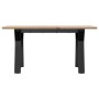 Mesa de centro marco Y madera maciza pino y acero 80x50x40 cm de , Mesas de cocina y de comedor - Ref: Foro24-3282706, Precio...