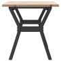 Mesa de centro marco Y madera maciza pino y acero 100x50x45 cm de , Mesas de cocina y de comedor - Ref: Foro24-3282710, Preci...