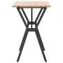 Mesa de comedor marco Y madera maciza pino y acero 100x50x75cm de , Mesas de cocina y de comedor - Ref: Foro24-3282719, Preci...