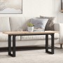 Mesa de centro marco O madera maciza pino y acero 110x40x45,5cm de , Mesas de cocina y de comedor - Ref: Foro24-3282733, Prec...