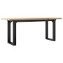Mesa de centro marco O madera maciza pino y acero 110x40x45,5cm de , Mesas de cocina y de comedor - Ref: Foro24-3282733, Prec...