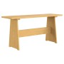 Mesa de comedor con banco REINE madera maciza pino marrón miel en Mesas de comedor | Comprar online en Foru.es