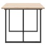 Mesa de comedor marco O madera maciza pino acero 180x90x75,5 cm de , Mesas de cocina y de comedor - Ref: Foro24-3282744, Prec...