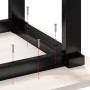 Mesa de comedor marco O madera maciza pino acero 180x90x75,5 cm de , Mesas de cocina y de comedor - Ref: Foro24-3282744, Prec...