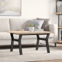 Mesa de centro marco Y madera maciza pino y acero 80x80x45,5 cm de , Mesas de cocina y de comedor - Ref: Foro24-3282773, Prec...