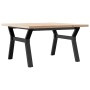 Mesa de centro marco Y madera maciza pino y acero 80x80x45,5 cm de , Mesas de cocina y de comedor - Ref: Foro24-3282773, Prec...