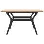 Mesa de centro marco Y madera maciza pino y acero 80x80x45,5 cm de , Mesas de cocina y de comedor - Ref: Foro24-3282773, Prec...