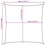 Toldo de vela cuadrado HDPE gris claro 160 g/m² 3,6x3,6 m de , Sombrillas - Ref: Foro24-4001967, Precio: 34,17 €, Descuento: %