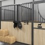Soporte de montura con doble brazos portátil hierro negro de , Soportes para sillas de montar - Ref: Foro24-172433, Precio: 2...