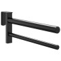 Soporte de montura con doble brazos portátil hierro negro de , Soportes para sillas de montar - Ref: Foro24-172433, Precio: 2...