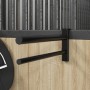 Soporte de montura con doble brazos portátil hierro negro de , Soportes para sillas de montar - Ref: Foro24-172433, Precio: 2...