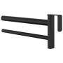Soporte de montura con doble brazos portátil hierro negro de , Soportes para sillas de montar - Ref: Foro24-172433, Precio: 2...