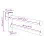 Soporte de montura con doble brazos portátil hierro negro de , Soportes para sillas de montar - Ref: Foro24-172433, Precio: 2...
