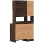 Mueble de cocina madera ingeniería marrón roble 95x50x180 cm de , Armarios de cocina - Ref: Foro24-3276538, Precio: 270,48 €,...