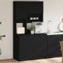 Mueble de cocina madera de ingeniería negro 95x50x180 cm de , Armarios de cocina - Ref: Foro24-3276533, Precio: 311,26 €, Des...