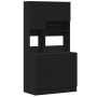 Mueble de cocina madera de ingeniería negro 95x50x180 cm de , Armarios de cocina - Ref: Foro24-3276533, Precio: 311,26 €, Des...