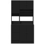 Mueble de cocina madera de ingeniería negro 95x50x180 cm de , Armarios de cocina - Ref: Foro24-3276533, Precio: 311,26 €, Des...