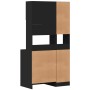 Mueble de cocina madera de ingeniería negro 95x50x180 cm de , Armarios de cocina - Ref: Foro24-3276533, Precio: 311,26 €, Des...