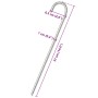 Clavijas para tienda 12 uds acero galvanizado 37 cm Ø10 mm de , Accesorios para tiendas de campaña - Ref: Foro24-4009342, Pre...