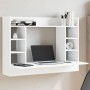 Escritorio de pared madera de ingeniería blanco 105x48x75 cm de , Escritorios - Ref: Foro24-847968, Precio: 93,70 €, Descuent...
