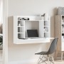 Escritorio de pared madera de ingeniería blanco 105x48x75 cm de , Escritorios - Ref: Foro24-847968, Precio: 93,70 €, Descuent...