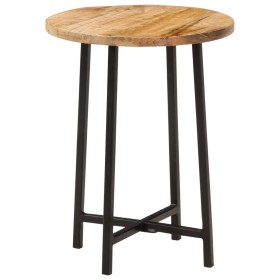 Mesa de centro hierro y madera maciza de mango 35x35x45 cm de , Mesas de centro - Ref: Foro24-371970, Precio: 45,54 €, Descue...