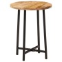 Mesa de centro hierro y madera maciza de mango 35x35x45 cm de , Mesas de centro - Ref: Foro24-371970, Precio: 45,54 €, Descue...