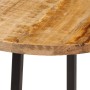 Mesa de centro hierro y madera maciza de mango 35x35x45 cm de , Mesas de centro - Ref: Foro24-371970, Precio: 45,54 €, Descue...