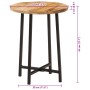 Mesa de centro hierro y madera maciza de mango 35x35x45 cm de , Mesas de centro - Ref: Foro24-371970, Precio: 45,54 €, Descue...