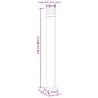 Lámpara de suelo de exterior aluminio negro 110 cm de , Iluminación de exterior - Ref: Foro24-4006397, Precio: 58,38 €, Descu...