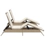 Tumbonas con cojines 2 unidades ratán sintético beige de , Tumbonas - Ref: Foro24-3261582, Precio: 280,07 €, Descuento: %