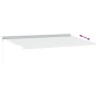 Toldo retráctil aluminio y tela gris antracita y blanco 5x3 m de , Toldos - Ref: Foro24-3216127, Precio: 645,28 €, Descuento: %