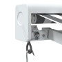 Toldo retráctil aluminio y tela gris antracita y blanco 5x3 m de , Toldos - Ref: Foro24-3216127, Precio: 645,28 €, Descuento: %
