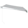 Toldo retráctil aluminio y tela antracita y blanco 3,5x2,5 m de , Toldos - Ref: Foro24-3216104, Precio: 225,47 €, Descuento: %