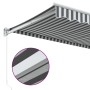 Toldo retráctil aluminio y tela antracita y blanco 3,5x2,5 m de , Toldos - Ref: Foro24-3216104, Precio: 225,47 €, Descuento: %