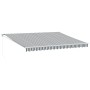 Toldo retráctil aluminio y tela gris antracita y blanco 4,5x3 m de , Toldos - Ref: Foro24-3216106, Precio: 314,13 €, Descuent...