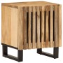 Mesita de noche de madera maciza de mango rugosa 40x34x46 cm de , Mesitas de noche - Ref: Foro24-377416, Precio: 70,45 €, Des...