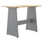 Mesa de comedor con banco REINE madera maciza pino marrón gris en Mesas de comedor | Comprar online en Foru.es