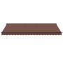 Toldo retráctil automático con luces LED marrón 500x350 cm de , Toldos - Ref: Foro24-3215414, Precio: 772,33 €, Descuento: %