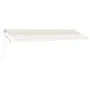 Toldo de pie retráctil manual crema 500x350 cm de vidaXL, Toldos - Ref: Foro24-3069657, Precio: 517,82 €, Descuento: %